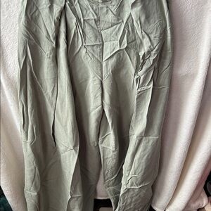 Aaron and amber washed olive Sage Green Flynn wide leg Pants NWt medium